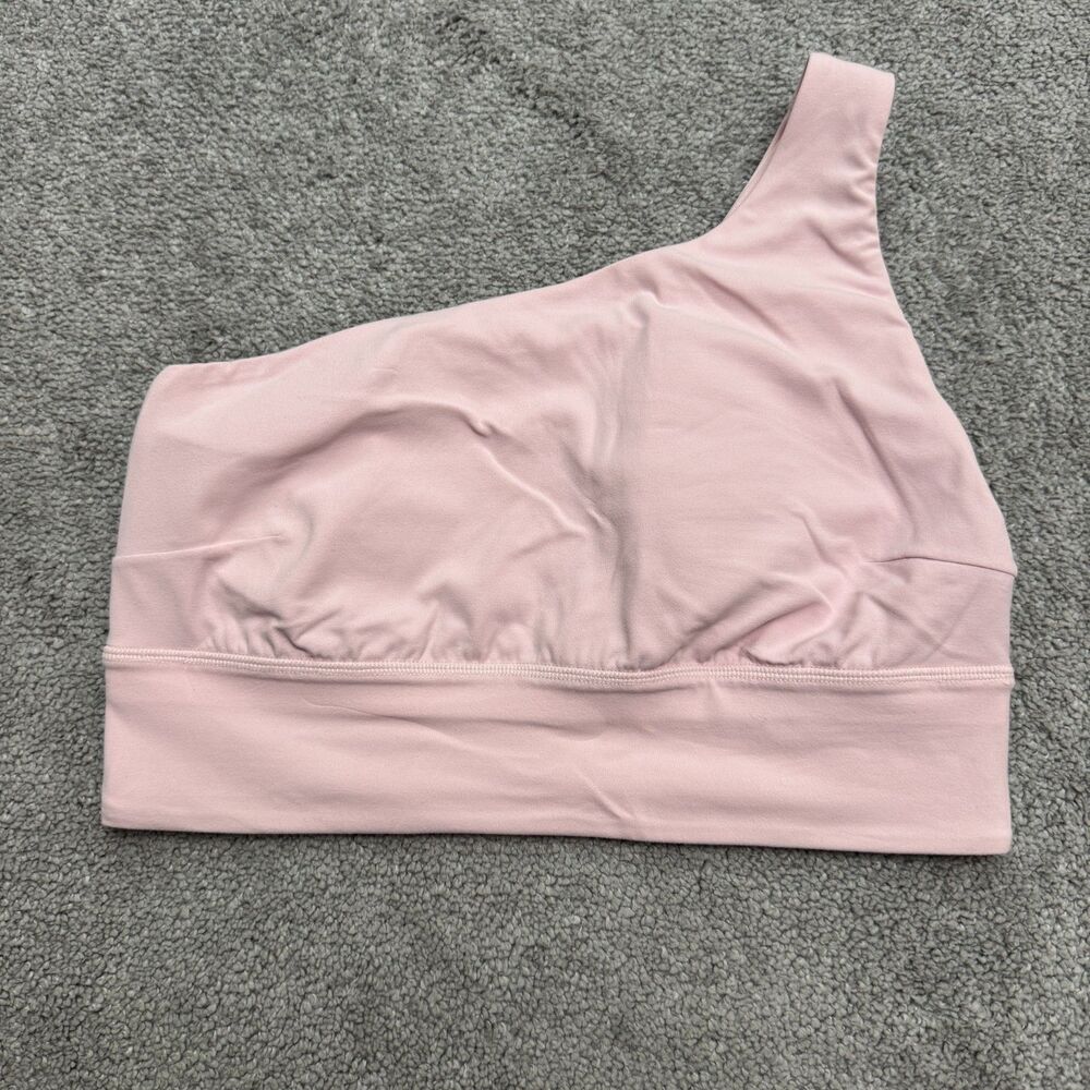 Lululemon Align Asymmetrical Bra C/D Cup Size 10 Nulu Pink One Shoulder Top